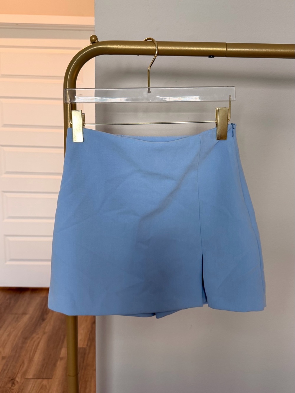 Zara Sky Blue Mini skirt